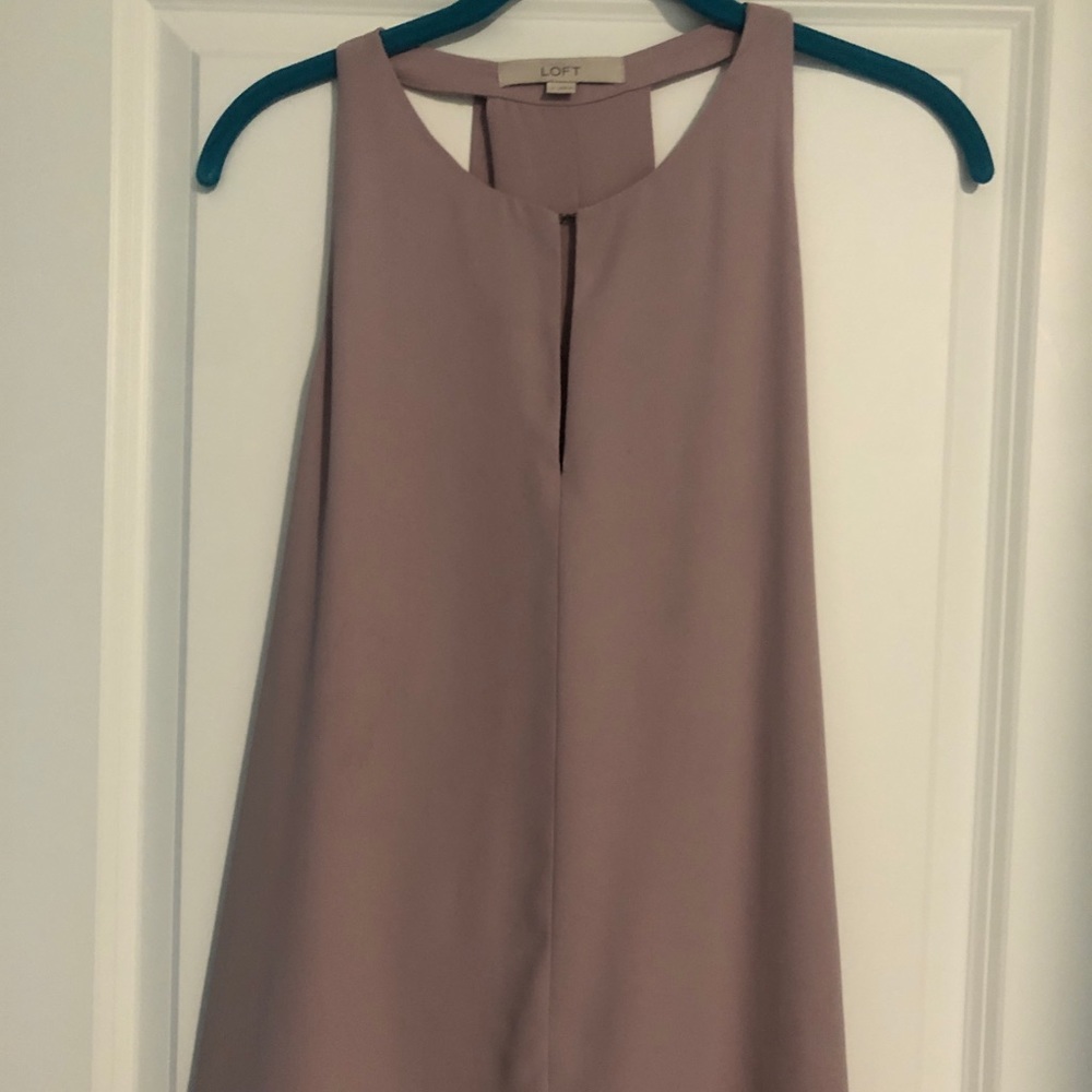 Loft Sheer Tank - Grey Violet